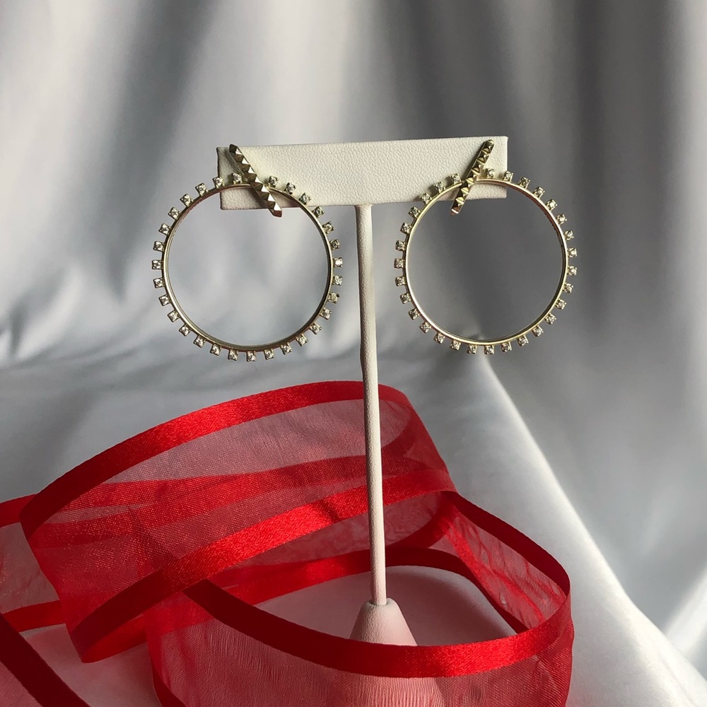 Kendra Scott Crystal Hoop Earrings
